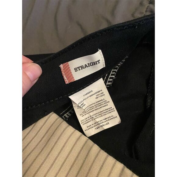 Dickies Women's Black Straight-Leg Pants Size 14R Casual Solid - Picture 4 of 5